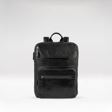 Load image into Gallery viewer, Andover 03 Black Leather Backpack