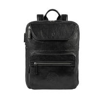 Load image into Gallery viewer, Andover 03 Black Leather Backpack
