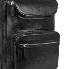 Load image into Gallery viewer, Andover 03 Black Leather Backpack