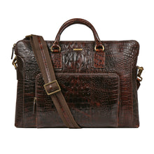 Load image into Gallery viewer, Carnegie 02 brown Leather Laptop Bag
