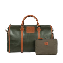 Load image into Gallery viewer, Charter 02 Green Leather Duffle Bag