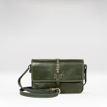 Load image into Gallery viewer, Lowell 01 Green Leather Sling Bag