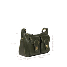 Load image into Gallery viewer, Pyne 01 Green Leather Sling Bag