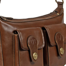 Load image into Gallery viewer, Pyne 02 Brown Leather Shoulder Bag