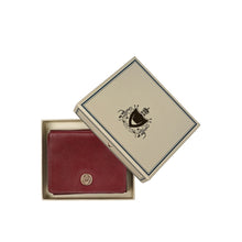 Load image into Gallery viewer, Trinity W1 Red Leather Trifold Wallet