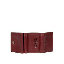 Load image into Gallery viewer, Trinity W1 Red Leather Trifold Wallet