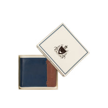 Load image into Gallery viewer, Andover W2 Blue Leather Trifold Wallet