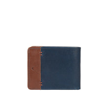 Load image into Gallery viewer, Andover W2 Blue Leather Trifold Wallet