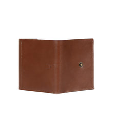 Load image into Gallery viewer, Andover W3 Brown Leather Trifold Wallet