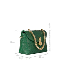 Load image into Gallery viewer, Terra 01 Green Leather Shoulder Bag