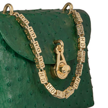 Load image into Gallery viewer, Terra 01 Green Leather Shoulder Bag
