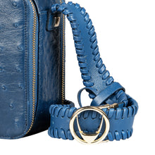 Load image into Gallery viewer, Terra 02 Blue Leather Shoulder Bag