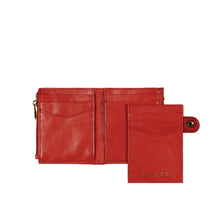 Load image into Gallery viewer, Terra W1 Red Leather Bi-Fold Wallet