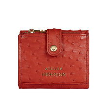 Load image into Gallery viewer, Terra W1 Red Leather Bi-Fold Wallet
