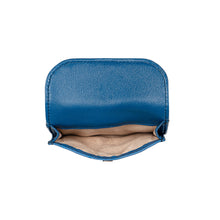 Load image into Gallery viewer, Terra W1 Blue Leather Bi-Fold Wallet