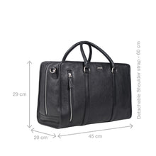 Load image into Gallery viewer, Patagonia 03 Black Leather Duffle Bag