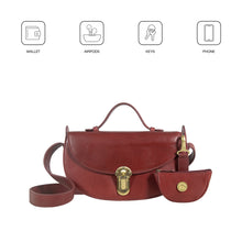 Load image into Gallery viewer, Alps 01 Red Leather Shoulder Bag