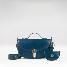 Load image into Gallery viewer, Alps 01 Blue Leather Shoulder Bag