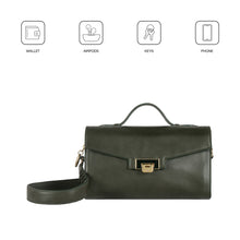 Load image into Gallery viewer, Alps 02 Green Leather Shoulder Bag