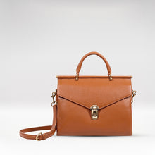 Load image into Gallery viewer, Kowloon 01 Orange Leather Saddle Bag