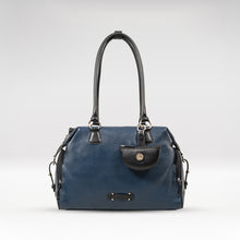 Load image into Gallery viewer, Kowloon 02 Blue Leather Tote Bag