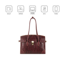 Load image into Gallery viewer, Kowloon 03 Red Leather Tote Bag