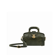 Load image into Gallery viewer, Louvre 03 Green Leather Sling Bag
