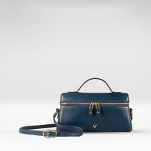 Load image into Gallery viewer, Rodos 01 Blue Leather Shoulder Bag