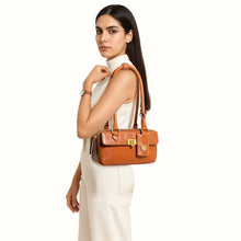 Load image into Gallery viewer, Rodos 02 Orange Leather Tote Bag