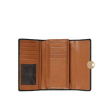 Load image into Gallery viewer, Alps W1 Black Leather Trifold Wallet