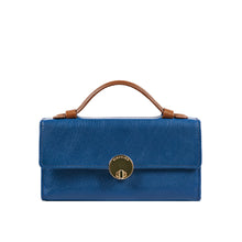 Load image into Gallery viewer, Alps W1 Blue Leather Trifold Wallet