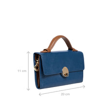 Load image into Gallery viewer, Alps W1 Blue Leather Trifold Wallet