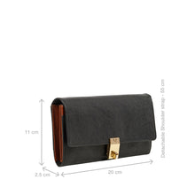 Load image into Gallery viewer, Alps W2 Black Leather Sling Wallet