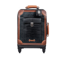 Load image into Gallery viewer, Patagonia 04 Black Leather Trolley Bag