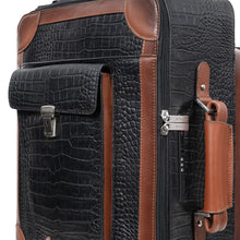 Load image into Gallery viewer, Patagonia 04 Black Leather Trolley Bag