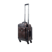 Load image into Gallery viewer, Patagonia 04 Brown Leather Trolley Bag