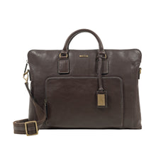 Load image into Gallery viewer, Carnegie 02 Brown Leather Laptop Bag