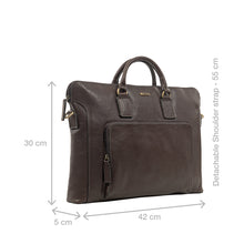 Load image into Gallery viewer, Carnegie 02 Brown Leather Laptop Bag