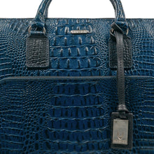 Load image into Gallery viewer, Carnegie 02 Blue Leather Laptop Bag