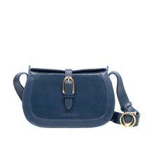Load image into Gallery viewer, Antoinette 02 Blue Leather Shoulder Bag