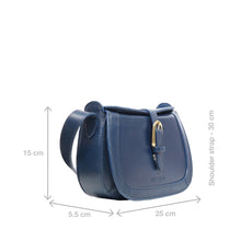 Load image into Gallery viewer, Antoinette 02 Blue Leather Shoulder Bag