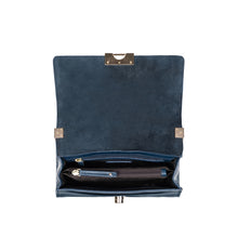 Load image into Gallery viewer, Antoinette 03 Blue Leather Shoulder Bag