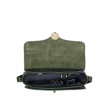 Load image into Gallery viewer, Elysee 02 Green Leather Shoulder Bag