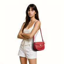 Load image into Gallery viewer, Elysee 02 Red Leather Shoulder Bag