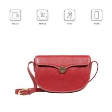 Load image into Gallery viewer, Elysee 02 Red Leather Shoulder Bag