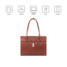 Load image into Gallery viewer, Elysee 03 Brown Leather Tote Bag