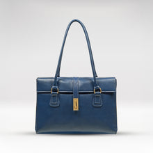 Load image into Gallery viewer, Elysee 03 Blue Leather Tote Bag