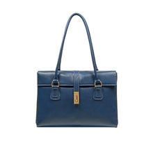 Load image into Gallery viewer, Elysee 03 Blue Leather Tote Bag