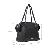 Load image into Gallery viewer, Opera 01 Black Leather Tote Bag
