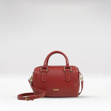 Load image into Gallery viewer, St. Martin 01 Red Leather Bowling Bag